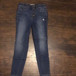 Madewell high rise skinny jeans